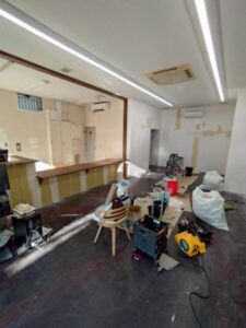 ガソリンスタンド内装仕上工事 施工前